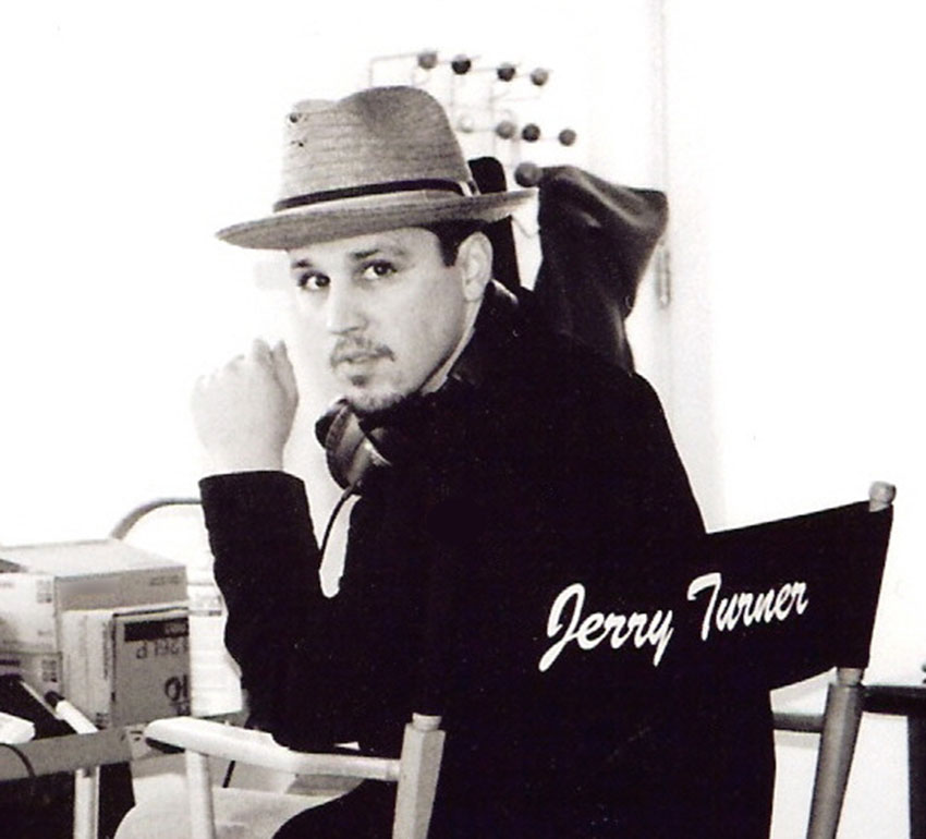 Jerry Turner of Sea Vue Films - seated in director's chair